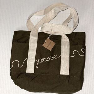 NWT Prose cotton canvas tote